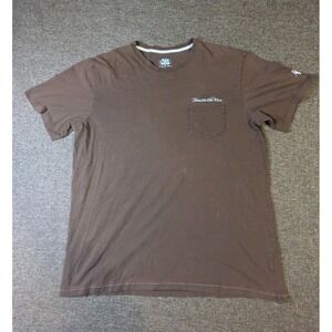 Toes on the Nose "Living The Dream Graphic T Shirt Brown Mens Size XL Cotton Tee